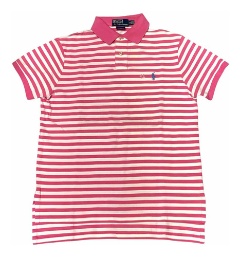 Polo Ralph Lauren Blanco C/rosa De Rayas