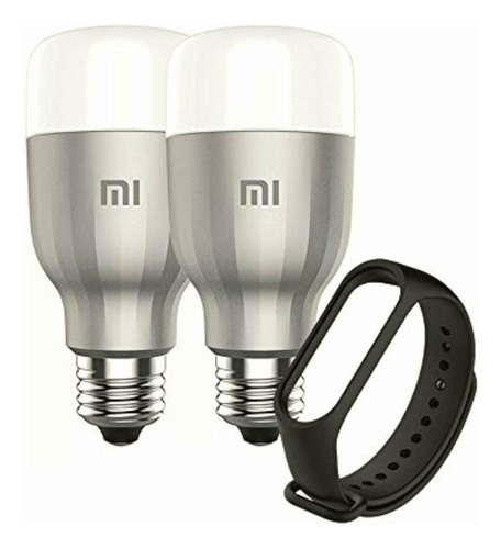 Xiaomi Mi Led Smart Bulb (white And Color) 2-pack + Mi Smart