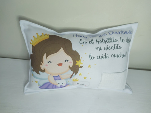 16 Almohadones Personalizados C/bolsillo Raton Perez 20*30 - Dorso Blanco Estampada