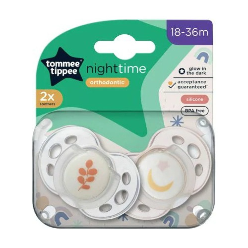 Chupetes 0-6 M Tommee Tippee Night Time (2263)