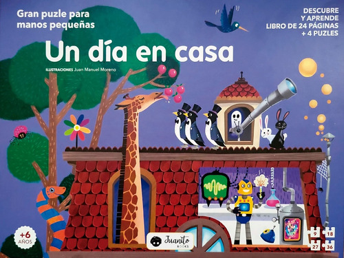 Libro Un Dia En Casa Libro + 4 Puzzles - Moreno, Juan Manuel