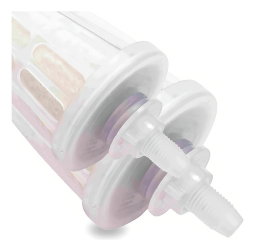 Kit 2 Vela Purimais Filtro Acrílico Carvão Ativado Cor Branco