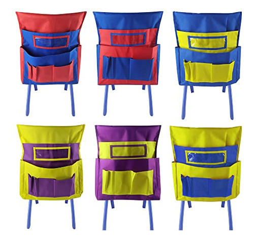Chairback Pockets Chart In 6 Bright Colors,chair Seat B...