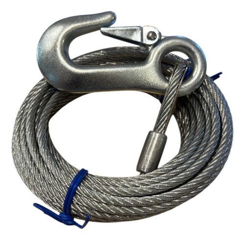 Linga Cable De Acero Cgancho Para Malacate 6 Mm X 7.5 Metros