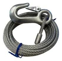 Comprar Linga Cable De Acero Cgancho Para Malacate 6 Mm X 7.5 Metros