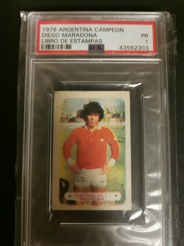 Maradona Panini 1978 Libro De Estampas Psa