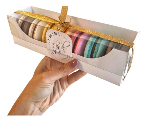 Caja 21 X 6 X 6 Macarons - Alfajores  (15u)