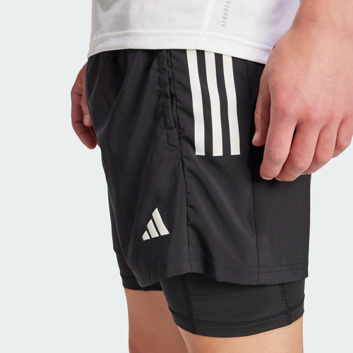 Shorts Own The Run Climacool 2 En 1 Con 5 Bolsillos Jn2670 A