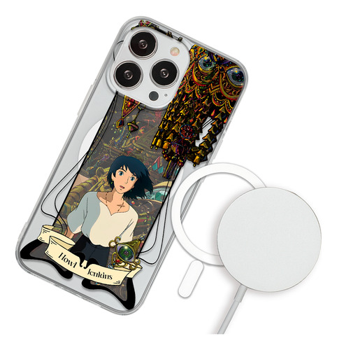 Funda Para iPhone Magsafe El Increíble Castillo Vagabundo Howl Estudio Ghibli Anime