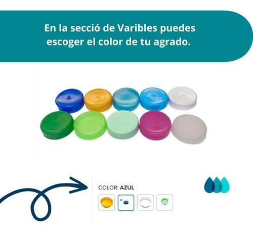 Imagen 4 de 7 de 6 M De Tapa Para Envase Garrafon De Agua Modelo Presion