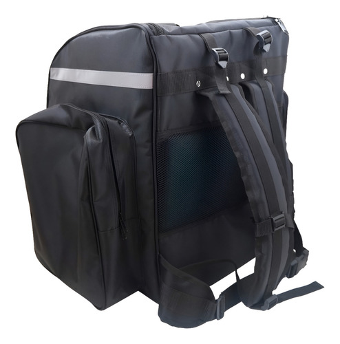 Mochila Viaje Miguel Petacas Delivery Color Negro Diseño Liso 92l