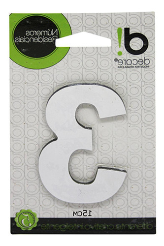 Numero Alum Espelhado 15cm Decore 3