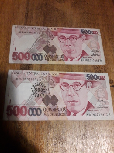 Billetes 500 Cruzeiros 1993