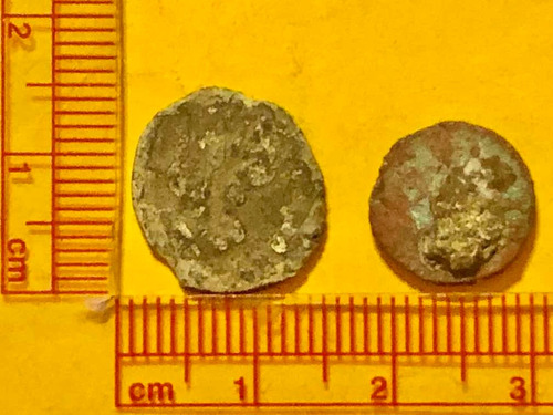 Três Monedas Antiquísima Romanas Una De Ellas Encapsulada (Usado)