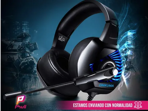 Auriculares Gamer Onikuma K6 Blue Sorround 7.1 C Microfono
