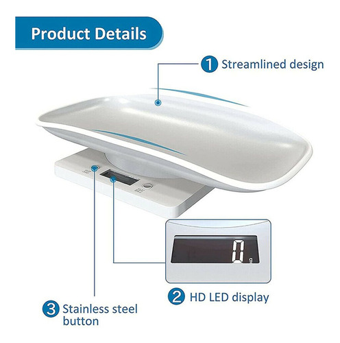 Báscula Corporal Digital Para Bebés Pequeños