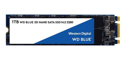 Imagen 1 de 2 de Disco sólido SSD interno Western Digital WDS100T2B0B 1TB azul