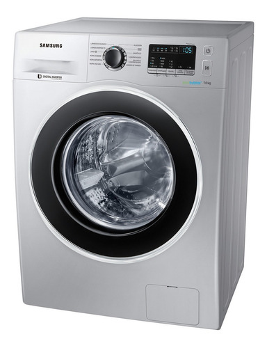 Imagen 2 de 4 de Lavarropas automático Samsung WW70J4463G inverter plata 7kg 220 V