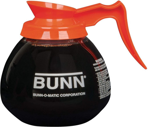 Decantador De Café Bunn, 2 Negros Y 1 Naranja P/ 12 Tazas