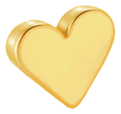 Arma Tu Piercing · Titanio 16g · Hilo Interno Top Corazon Gold