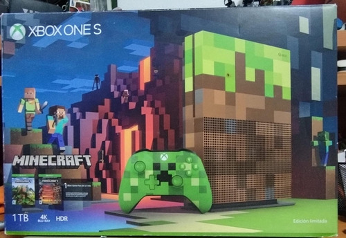Xbox One S Edicion Especial Minecraft 1 Tb