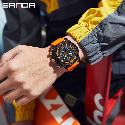 Reloj Sanda Man Luminous Chronograph Date Quartz 5314