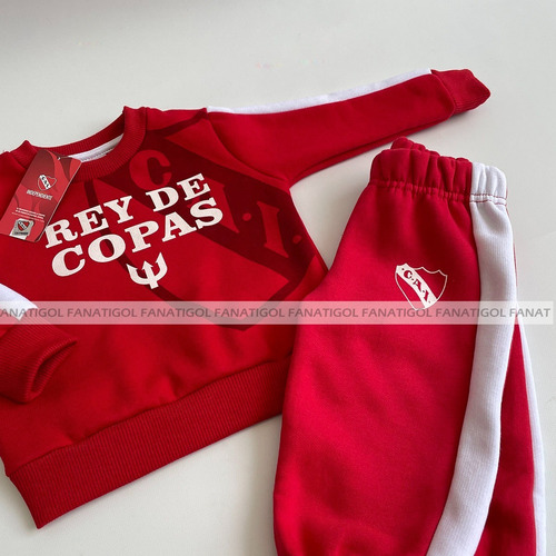 Imagen 4 de 8 de Conjunto Buzo Y Pantalón De Bebé Independiente Oficial