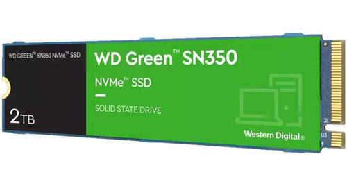 Imagen 2 de 3 de Ssd M.2 2tb Western Digital Pc Laptop Pcie Gen3 3200mb/s