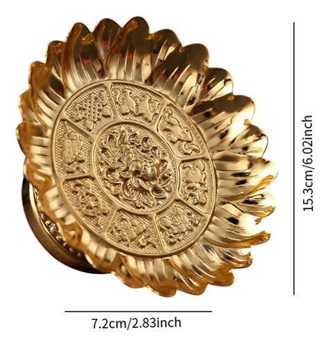 Frutero Budista Bandeja De Frutas Con 15,3 Cm De Diámetro