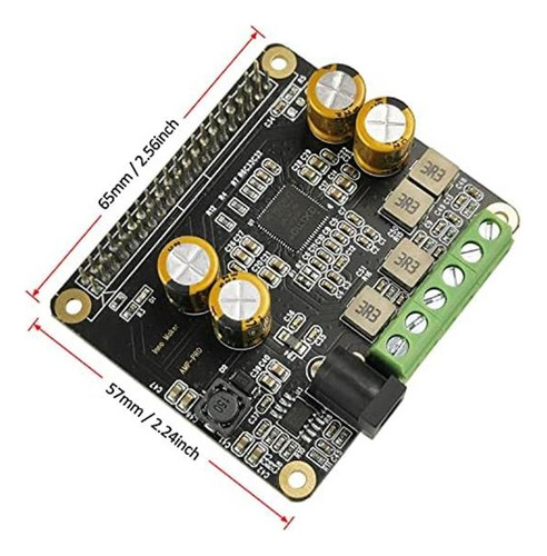 Amplificador De Audio Rpi 2x80w Peak Salida Class D Hifi Amp
