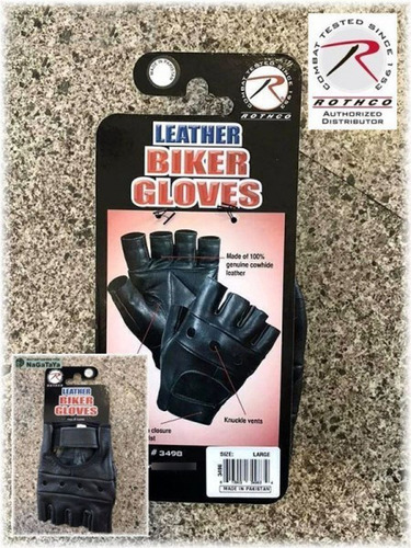 Guantes De Cuero Piel Medio Dedo Tien Fisica Caracas Maracay