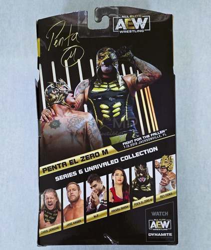 Figura Firmada Pentagon Zero Miedo Aew Unrivaled Autografo (Usado)