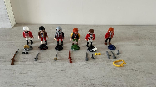 Imagen 4 de 4 de Playmobil Lote De Piratas 6 Muñecos + Accesorios