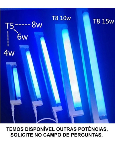 Lampadas Azul 20w Para Armadilhas Insetos Carimbo C/4