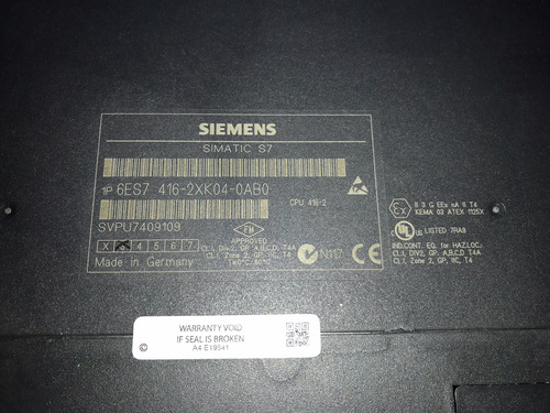 6es7416-2xk04-0ab0 Siemens Simatic S7-400, Cpu 416-2 Modulo