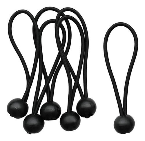 2 Cuerda Elástica Para Toldo De Lona Negro 5 Pulgadas