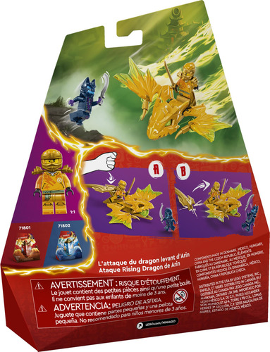 Brinquedo Lego Ninjago Arins Rising Dragon Strike Com Arin M