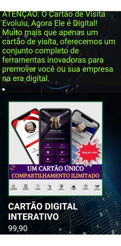 Imagem 1 de 1 de Cartão De Vizita Digital