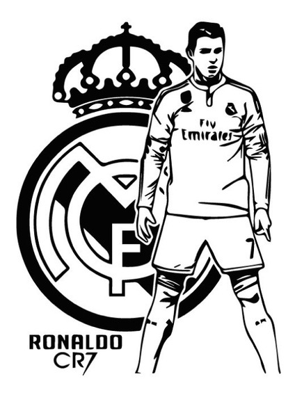 Vinil Decorativo Cristiano Ronaldo 07 Futbol Real Madrid | Meses sin  intereses