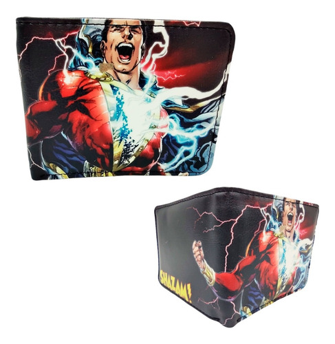 Cartera Shazam - Dc Comics - Superheroe - Comic - Tipo Piel