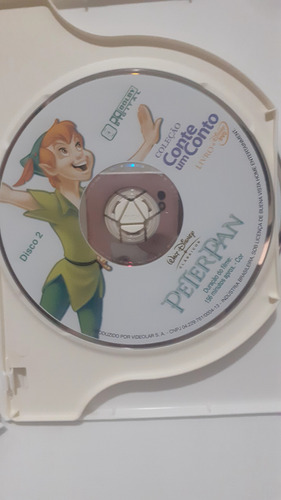 Dvd + Livro Peter Pan Coleção Conte Um Conto Clássico Disney (Usado)