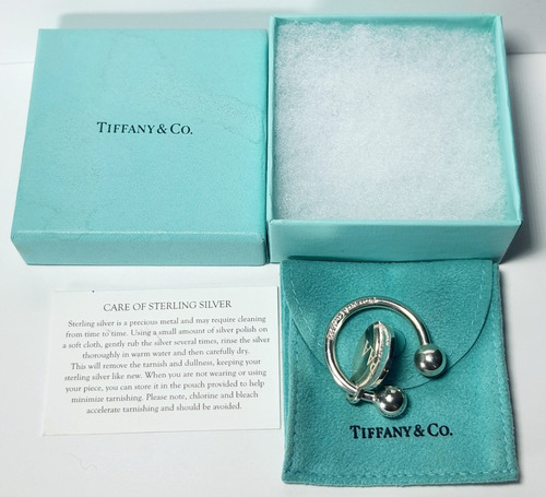 Original Llavero Tiffany & Co En Plata 925 Pesa 21.84gramos