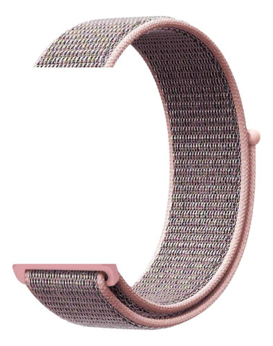 Pulseira Nylon Bight Compatível Com Microwear-u9 Ultra 9 Cor Rosa Areia