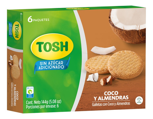 Galletas Tosh Sin Azucar Coco Y Almend - kg