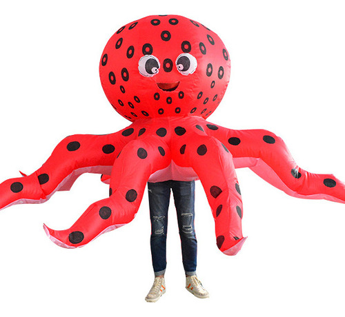 Disfraz De Cosplay De Pulpo, Divertido, Hinchable, Unisex