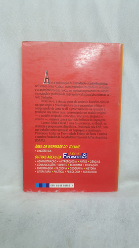 Livro Introdução À Psicolingüística - Leonor Scliar-cabral - Editora Ática (Usado)