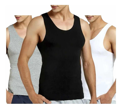 Camiseta Musculosa Pack X12 Polera Deportiva Sin Manga Fit