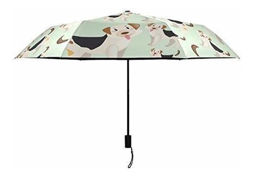 Sombrilla O Paraguas - Cute Green Pet Dogs Parasol Umbrella 