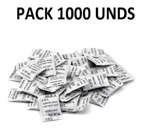 Gel Silica Pack De 1000 Unidades De 1gr
