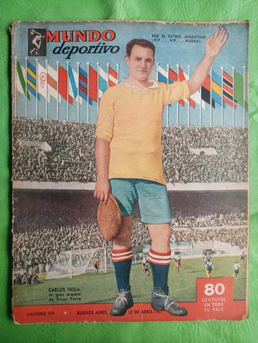 Mundo Deportivo 104 12/4/1951 Carlos Isola River Plate